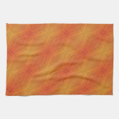 Linge De Cuisine Acceptation | Motif de Shibori rouge orange jaune (Horizontal)