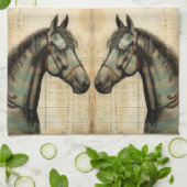 Linge De Cuisine Accessoires Harmoniques Écrits (Plié)