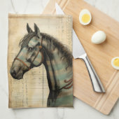 Linge De Cuisine Accessoires Harmoniques Écrits (Quart Plié)