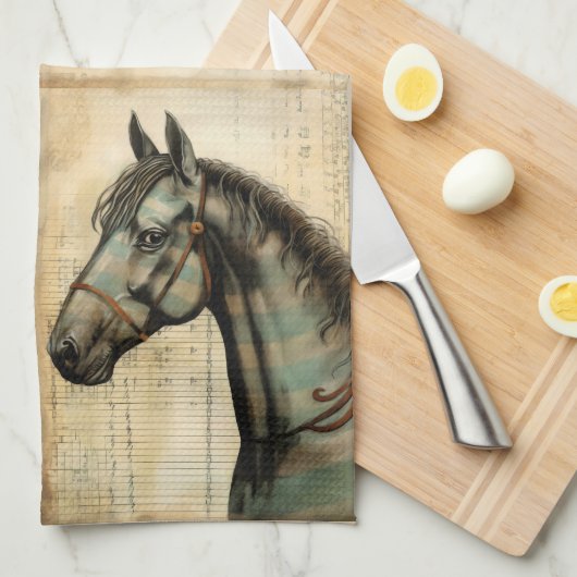 Linge De Cuisine Accessoires Harmoniques Écrits (Quart Plié)