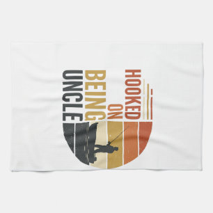 Linge De Cuisine Accroché à être Oncle Pêche Graphique Vintage_1