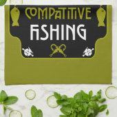 Linge De Cuisine Accroché À La Pêche (Plié)