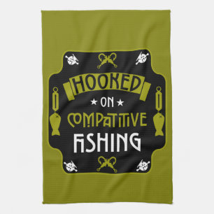 Linge De Cuisine Accroché À La Pêche