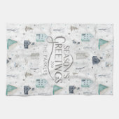 Linge De Cuisine Accueil confortable Noël Turquoise ID985 (Horizontal)