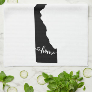 Linge De Cuisine Accueil État Outline Heart Delaware