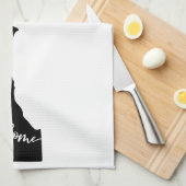 Linge De Cuisine Accueil État Outline Heart Delaware (Quart Plié)