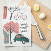 Linge De Cuisine Accueil maison douce maison mignonne maisons servi (Quart Plié)