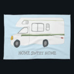 Linge De Cuisine ACCUEIL SWEET HOME Retro Camper Motorhome RV BLEU<br><div class="desc">Décorez votre cuisine avec cette serviette cool. Fait un grand ménage ou cadeau d'anniversaire! Vous pouvez le customiser et ajouter du texte. Consultez ma boutique pour trouver beaucoup plus de couleurs et de motifs plus des trucs de cuisine assortis!</div>