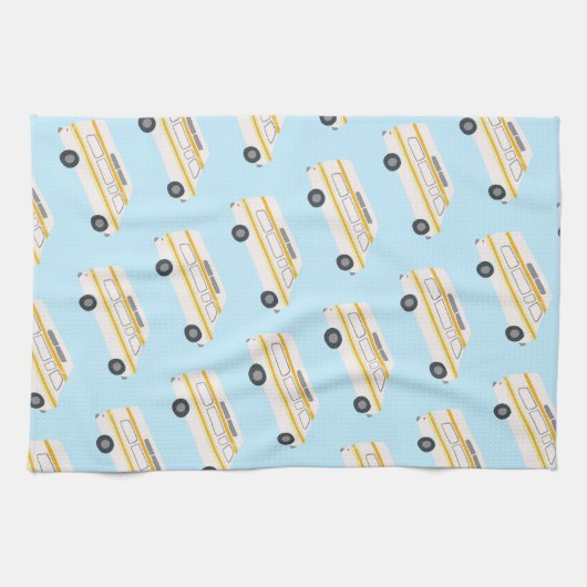 Linge De Cuisine ACCUEIL SWEET HOME Retro Campervan Motorhome RV bl (Horizontal)