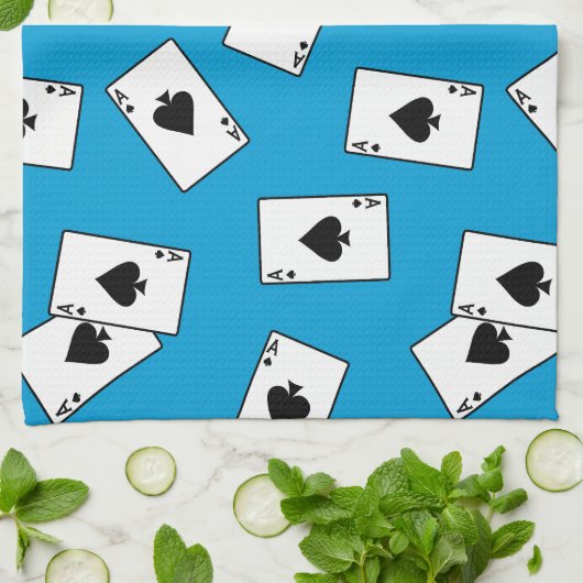 Linge De Cuisine Ace De Spades Poker Blackjack Casino (Plié)