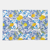 Linge De Cuisine Acitrus d'été, boho, bohème, floral méditerranéen  (Horizontal)