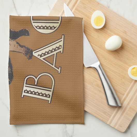 Linge De Cuisine Acrobat BACON Pig (Quart Plié)