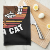 Linge De Cuisine Action de grâce drôle dinde faux chat rétro  (Quart Plié)