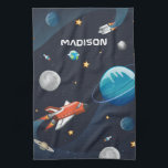 Linge De Cuisine Activité spatiale moderne dans la Galaxie<br><div class="desc">Cute serviette de cuisine de l'espace extérieur vous pouvez ajouter un nom pour le rendre personnel. Découvrez les autres articles de cette collection ci-dessous comme l'oreiller à jeter pour assortir cette serviette de cuisine cool. Ajoutez un nom en cliquant sur le lien "Personnaliser" ci-dessus</div>