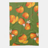 Linge De Cuisine Actualisation des grands Motifs Oranges (Vertical)