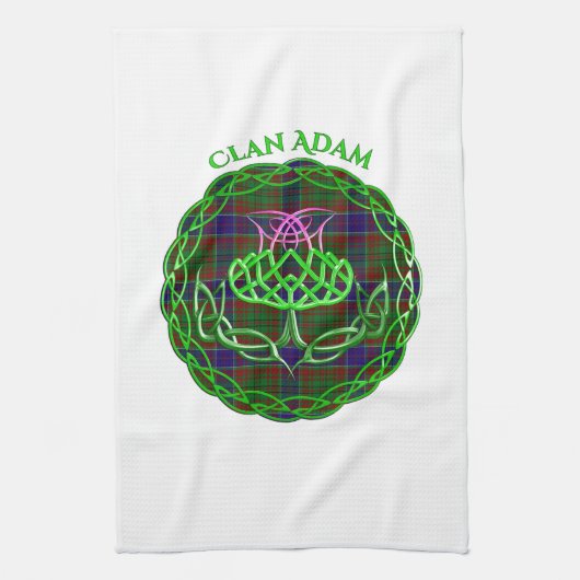 Linge De Cuisine Adam Scottish Tartan Celtic Thistle (Vertical)