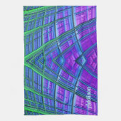 Linge De Cuisine ADDISON ~ Violet Vert Bleu ~ Cuisine ORIGINALE (Vertical)