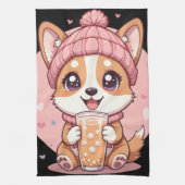 Linge De Cuisine adorable Cartoon Corgi Chiot (Vertical)