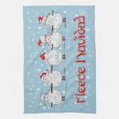 Linge De Cuisine adorable FUNNY Fleece Navidad Christmas Sheep (Vertical)