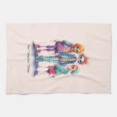Linge De Cuisine Adorable Pastel Zombie Trio - Joli Halloween (Horizontal)