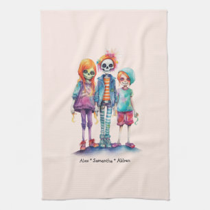 Linge De Cuisine Adorable Pastel Zombie Trio - Joli Halloween