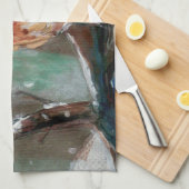 Linge De Cuisine Adorable Petit Oiseau bleu de l'Est Chant (Quart Plié)