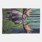 Linge De Cuisine Adorable Petite Oie Abstraite (Horizontal)