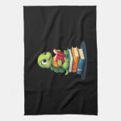 Linge De Cuisine Adorable Turtle Reading Books (1) (Vertical)
