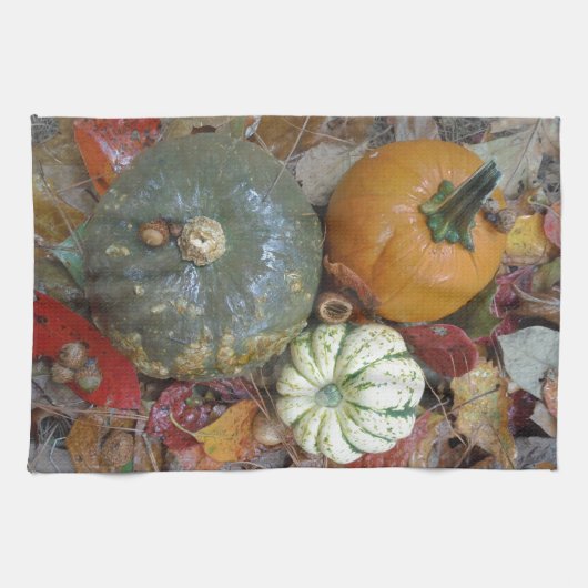 Linge De Cuisine Affaire Pumkins and Gourds (Horizontal)