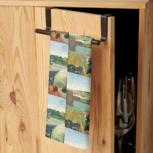 Linge De Cuisine Affiche d'art vintage de Gauguin Meules en Bretagn