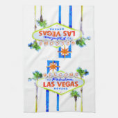 Linge De Cuisine Affiche de bienvenue de Las Vegas (Vertical)