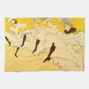 Linge De Cuisine Affiche de la danseuse jaune de Toulouse Lautrec