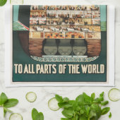 Linge De Cuisine affiche de luxe pour navire à vapeur de la compagn (Plié)