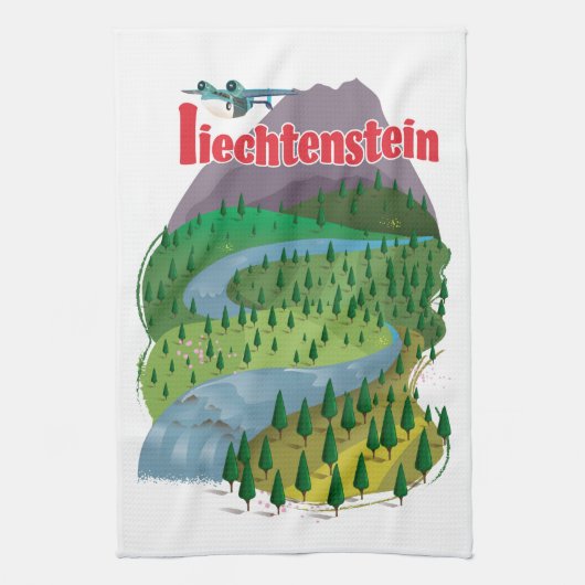 Linge De Cuisine affiche de voyage liechtenstein (Vertical)