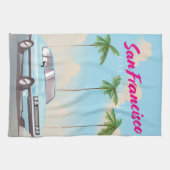 Linge De Cuisine Affiche de voyage San Francisco California Tropica (Horizontal)