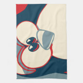 Linge De Cuisine Affiche d'Obama de pingouin de Linux Tux (Vertical)