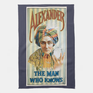 Linge De Cuisine Affiche Magique Vintage, Alexander, l'Homme Qui Sa