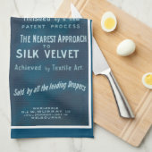 Linge De Cuisine Affiche publicitaire en velours vintage (Quart Plié)