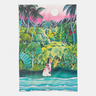 Linge De Cuisine Affiche Vintage Hawaii