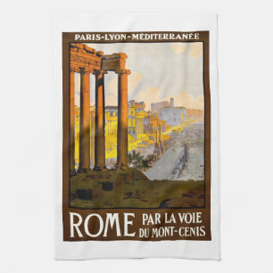 Linge De Cuisine affiche Vintage Rome Italie ou Roma Itallia,