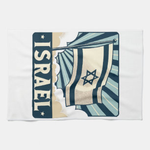 Linge De Cuisine Affiche Vintage voyage d'Israël