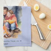 Linge De Cuisine Affirmation positive de l'amitié (Quart Plié)