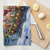 Linge De Cuisine Afghan Hound Christmas Boat Holiday (Quart Plié)