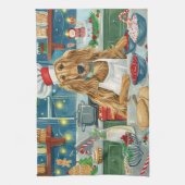 Linge De Cuisine Afghan Hound Holiday Baking : Noël festif (Vertical)