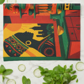 LINGE DE CUISINE AFRICAIN (Plié)