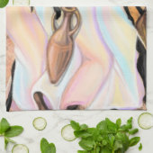 Linge De Cuisine African Ladies Kitchen Towel - Art Style Peinture (Plié)