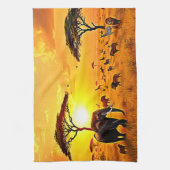 Linge De Cuisine African Sunset Safari Majesty Design (Vertical)