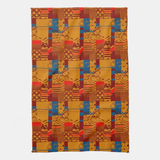 Linge De Cuisine Afrocentric Geometric Print  (Vertical)