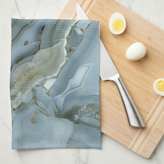 Linge De Cuisine Agate bleue (Quart Plié)