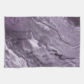 Linge De Cuisine Agate violette cristallisée | Moody Marbled Stone (Horizontal)